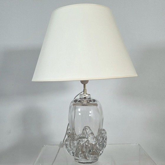 Image 1 of Daum Frankrijk, paar Sirius kristallen lampen, model gemaakt in 1952