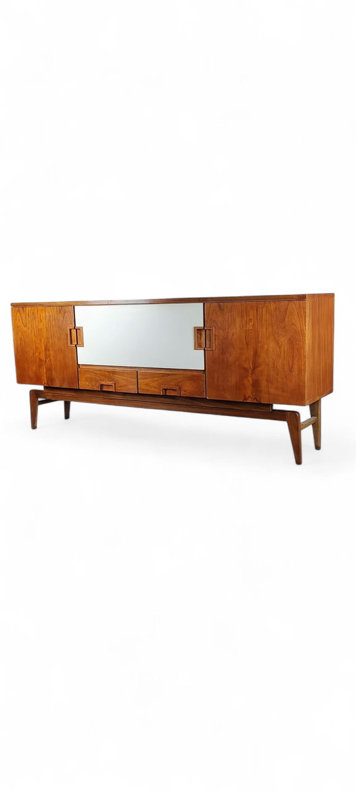 Buffet en teck/blanc Mid Century 1960s
