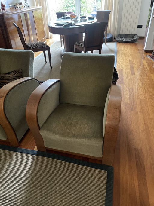 Fauteuils Art Déco 2 stuks