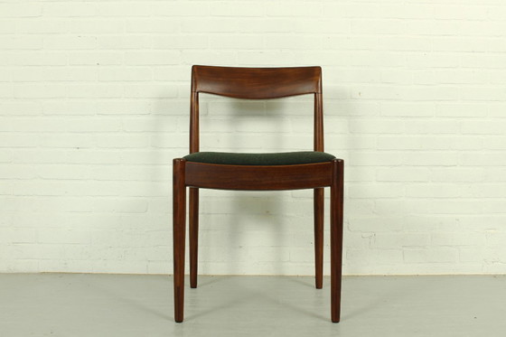 Image 1 of Sedie da pranzo in lana e teak di Lübke, anni '60, set di quattro