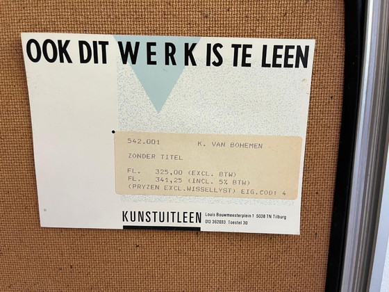 Portrait – K. Van Bohemen – Kees van Bohemen, Lithographs & prints, Glass, Paper (photo 4 of 5)