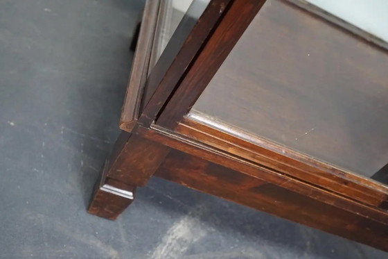 Image 1 of Mahogany museum/shop display case, early 20th century