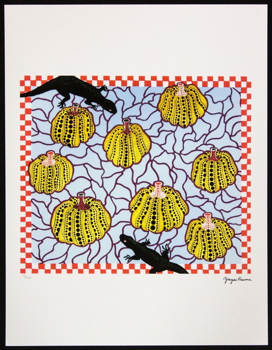 Image 1 of Yayoi Kusama 'Lagartos negros'