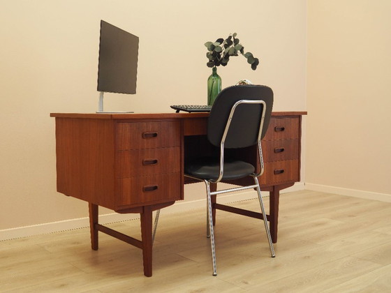 Image 1 of Scrivania in teak, design danese, anni '70, prodotta in Danimarca