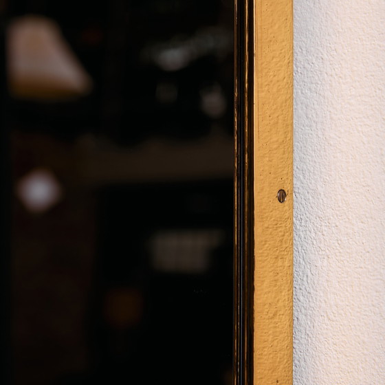 Image 1 of MK10992 Specchio con cornice in metallo e ottone