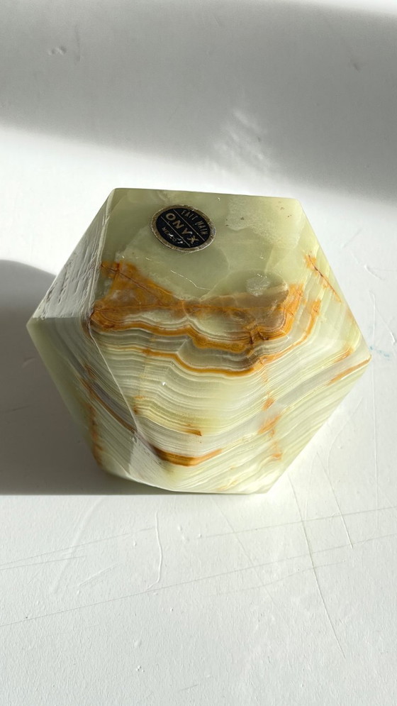 Image 1 of Vintage Onyx Paperweight
