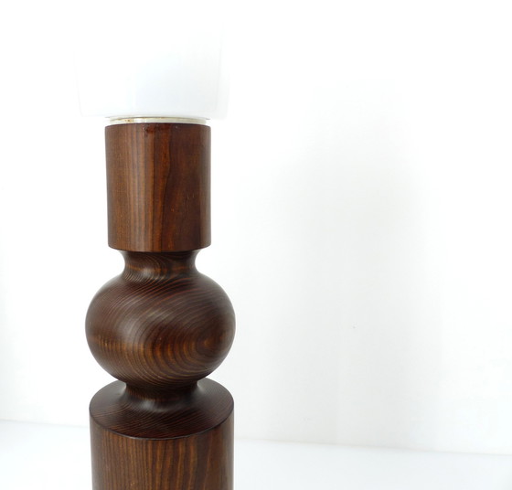 Image 1 of Paire de Lampes de Table Scandinaves en Pin par Uno Kristiansson pour Luxus, Suède, Circa 1965