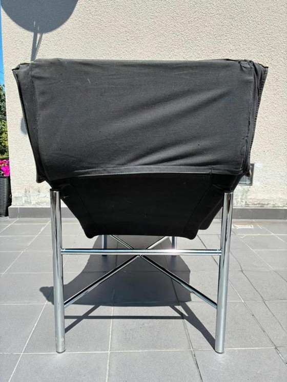 IKEA Skye Chaise Longue by Tord Björklund, Leather, 1980s, Metal, Brown (photo 6 of 6)