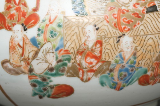 Image 1 of antieke Japanse porseleinen theepot Imari-ware