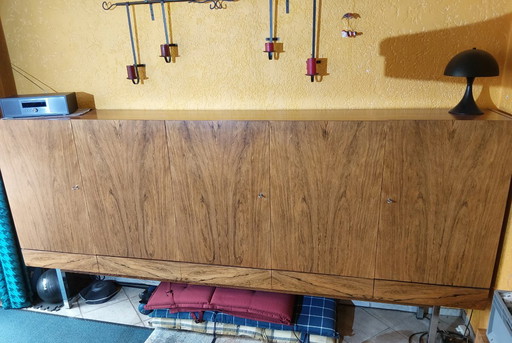 Rare sideboard by Leo Bub for Wertmöbel, 60/70s, rosewood