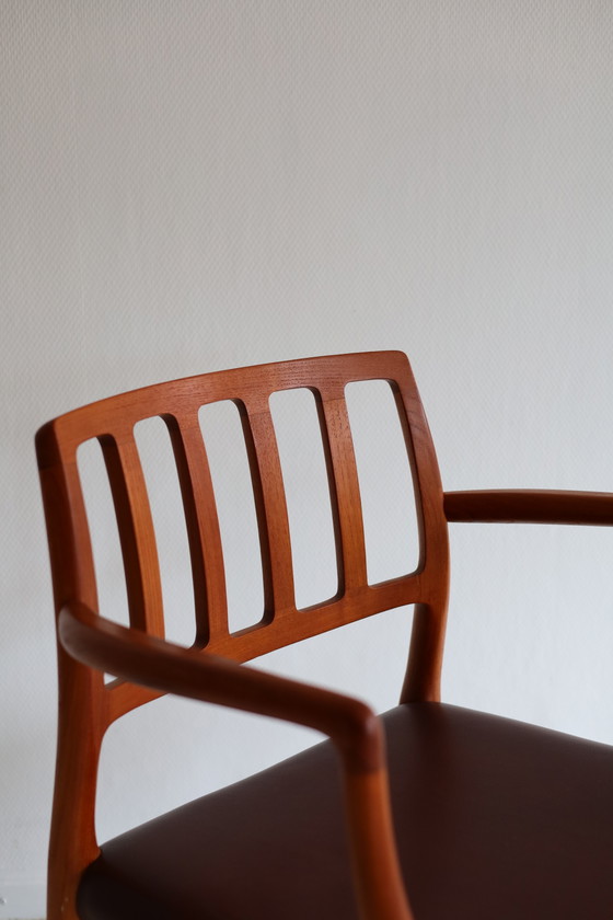 Chair Model 66 Niels Otto Møller, 1960s – Dining chairs, Wood, Skai (photo 4 of 6)