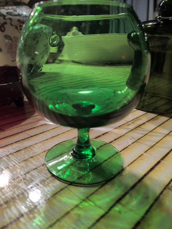 Vetro Bonbon Smeraldo Verde Soffiato a Bocca – Oggetti decorativi, Glass, Crystal (photo 3 of 6)