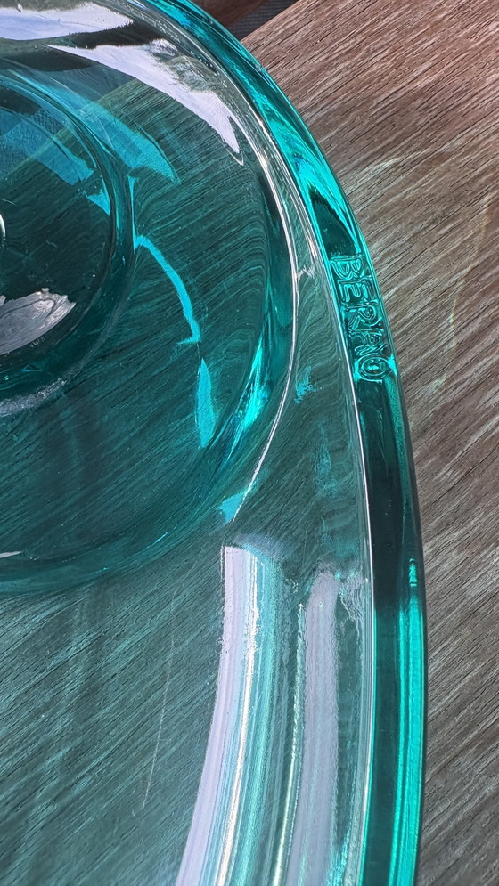 Image 1 of Joyero de diseño español Joaquin Berao cuenco de cristal turquesa