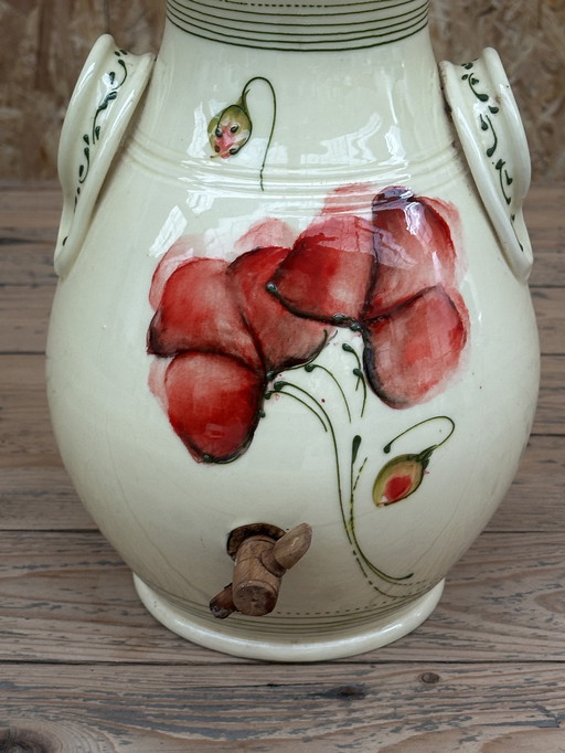 Vinaigrier ancien en Céramique signé Vallauris H 31 cm