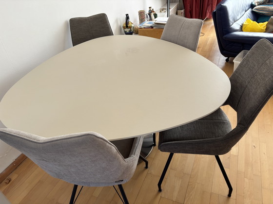 Image 1 of Dining Table From Steely (Egg Shape)