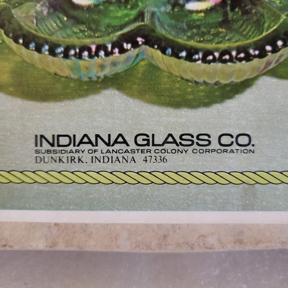 Image 1 of Aperitiefschaal van carnavalsglas, Indiana, VS, vintage 1960-1970