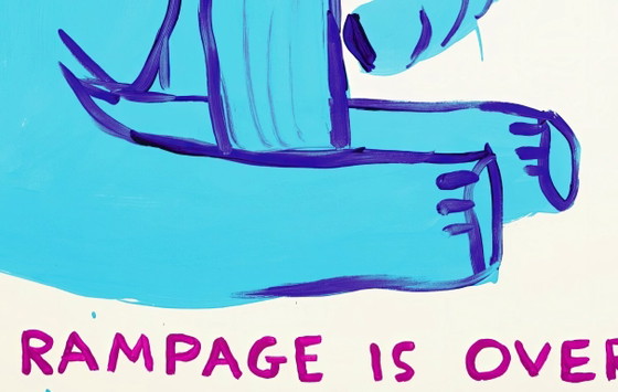 Image 1 of Ich muss bleiben. Mein Amoklauf ist vorbei. – David Shrigley – Poster 50 × 70 cm