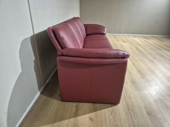 Image 1 of Leolux Catalpa - 3-seater sofa - Red - Leather - Design