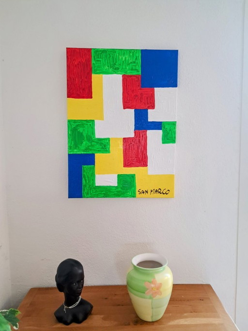 Artist painting - Enzo SAN MARCO - Microfundia