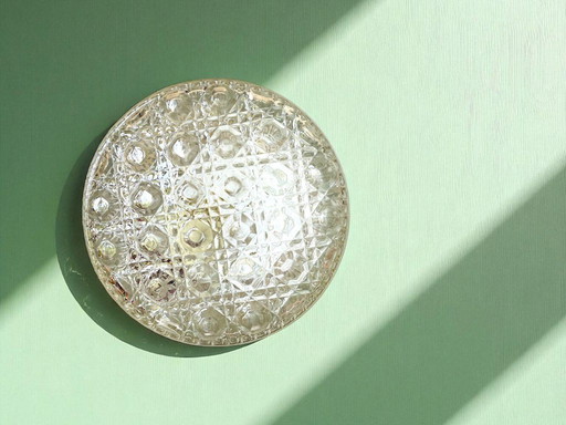 Paire de lampes encastrées en verre pour plafond ou mur