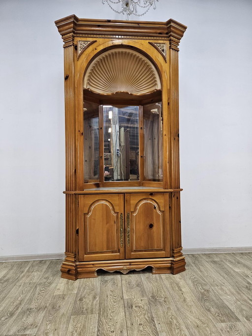 Bibliothèque d'angle vitrine, USA, années 1980