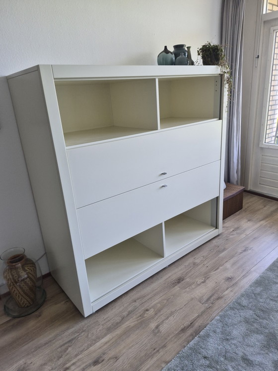 Hülsta Vintage Tv-Kast Met Schuifdeuren En Lades – tv-meubelen, Metal, Wood (photo 2 of 7)