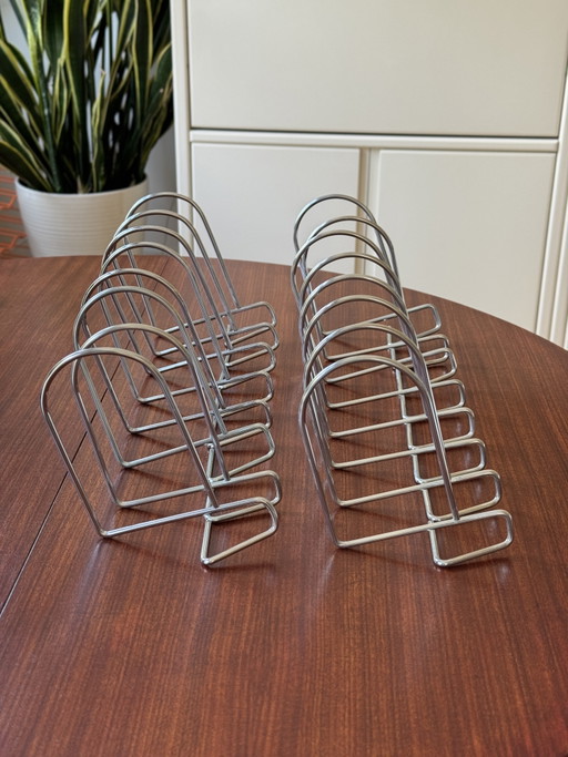 16x vintage IKEA Flit minimalistische boekensteunen design Hagberg & Hagberg 90s