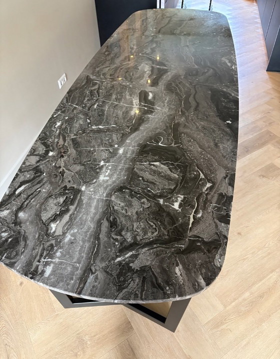Tavolo da Pranzo Ovale in Marmo Arabescato Orobico – Tavoli da pranzo, Marble (photo 6 of 6)