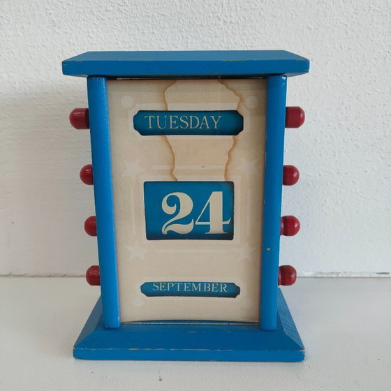 Image 1 of Antieke 'eeuwigdurende' tafel rol kalender