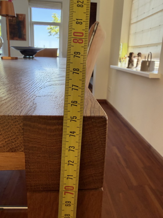 Oak Wooden Dining Table Arco Essenza (photo 10 of 10)