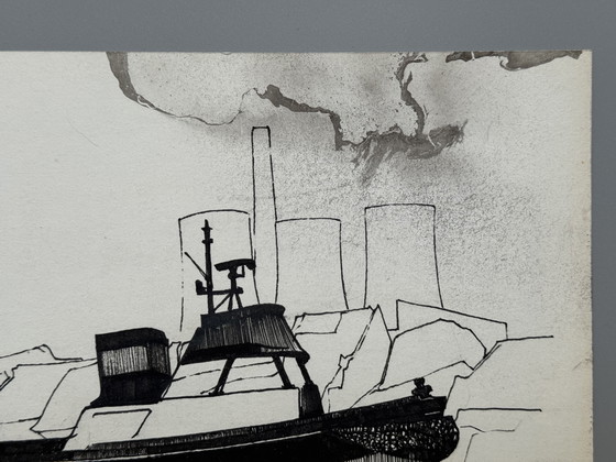 Image 1 of Eugene Eechaut (1928-2019) - Tusche-Diptychon (1970)