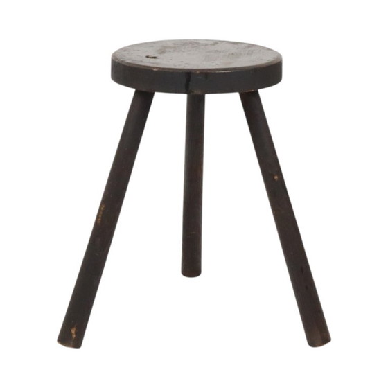 Vecchio Sgabello Treppiede Rustico Legno Massello Tinto 45cm – Sgabelli, Wood (photo 11 of 14)