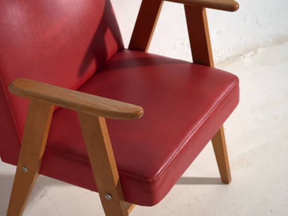 Poltrone rosse stile vintage (c.1960). Set di 2 pezzi – Retro (photo 28 of 40)