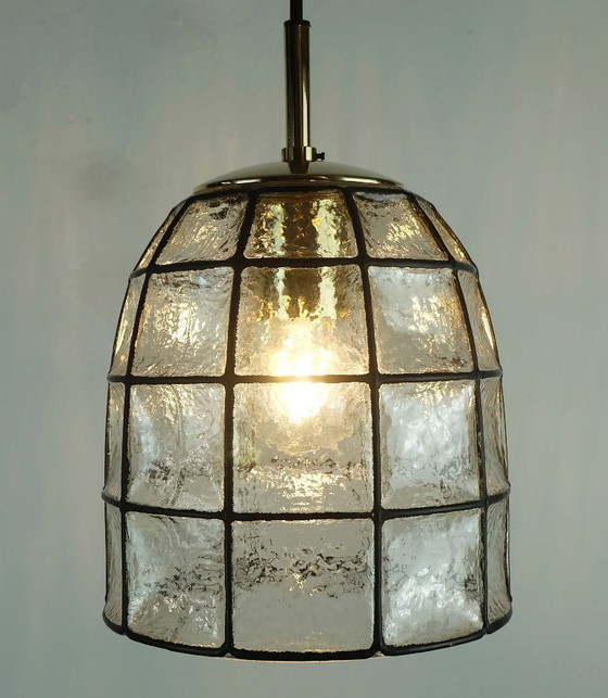 Image 1 of glashuette limburg lampada a sospensione anni '60-'70 lampada a sospensione in vetro modello 4184