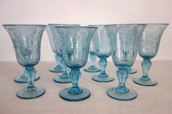 10 Stielgläser aus der BIOT-Glasmanufaktur, mundgeblasenes Glas – Gläser & Karaffe (photo 4 of 13)