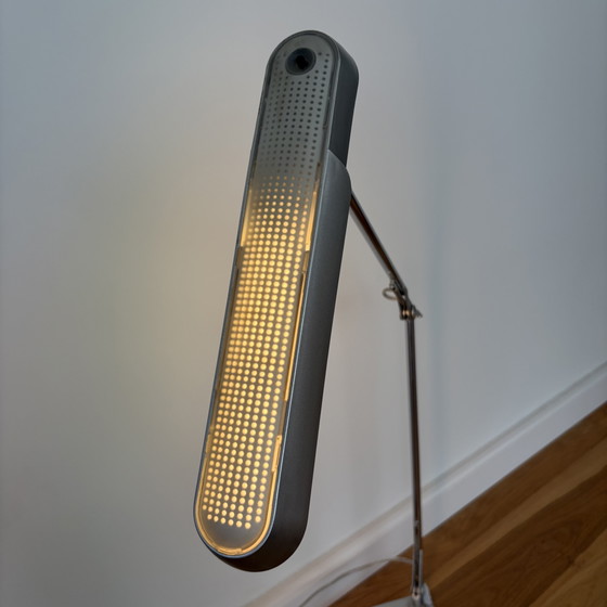 Vintage Massive Desk Lamp – Metal, Chrome (photo 2 of 8)