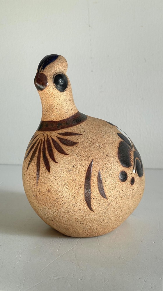 Image 1 of BIRD Handmade stoneware Mexico VINTAGE