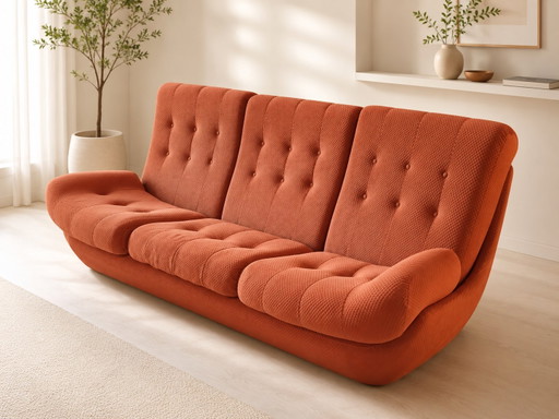 Jitona Atlantis 3-seater designer sofa in orange – very good condition