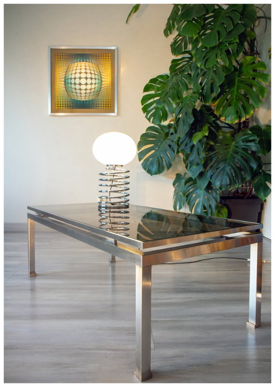 Image 1 of Tavolino da caffè del 1970 di Guy LEFEVRE per Maison JANSEN