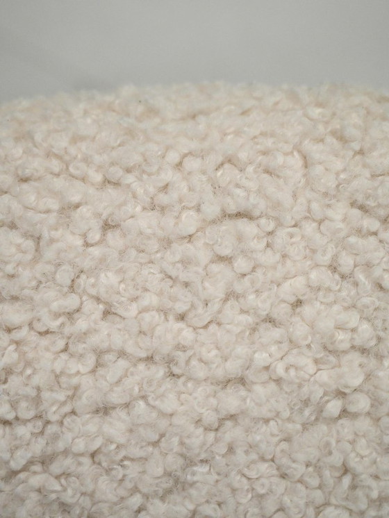 Image 1 of Set di quattro sedie scandinave in lana Bouclé