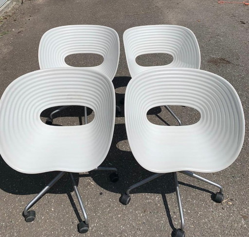 Vitra - 4 sillas giratorias Vitra Tom Tac de Ron Arad de 1999