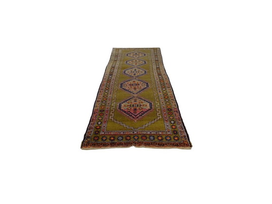 Image 1 of Semi-antique Kazak runner - 375 x 113 - Hand-knotted