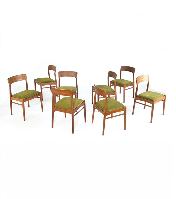 Image 1 of 8x Henning Kjærnulf restaurado, Korup Stolefabrik '60