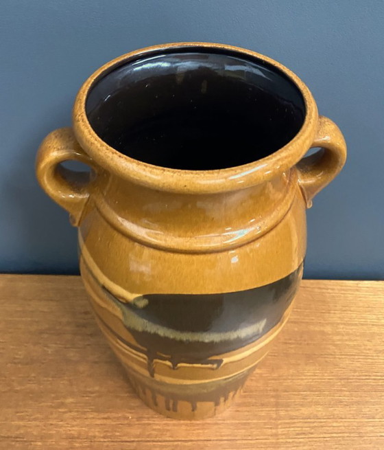 Image 1 of Xl Scheurich vase brown model 220-44 1970s