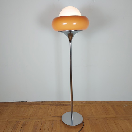 Image 1 of Harvey Guzzini "Tulip" Floor Lamp for Meblo Italy 1960s