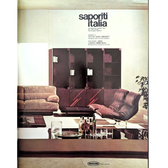 Image 1 of Een paar “Onda” fauteuils van Giovanni Offredi voor Saporiti, jaren 70.