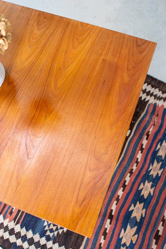 Image 1 of Vintage teak dining table, extendable, mid-century modern, 1960s