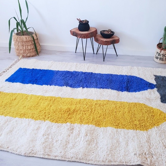 Image 1 of Handmade pure wool rug, traditional craftsmanship, size 150/250 cm