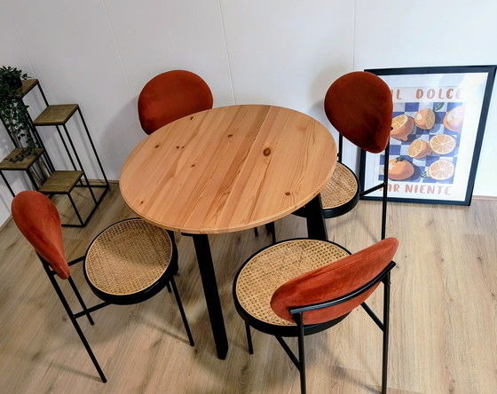 Image 1 of Design dining set - MADE Rumana chairs + IKEA table