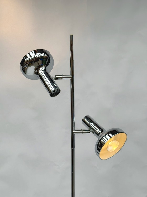 Image 1 of Vintage Cosack Leuchten Chromen vloerlamp